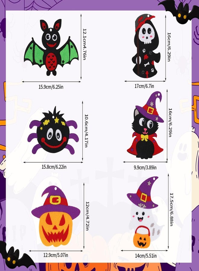 STEFORD 12 Pcs Halloween Craft Kit, Make Your Own Foam Stickers Arts and Crafts DIY for Kids Boys & Girls Party Supplies Decoration - Image 2